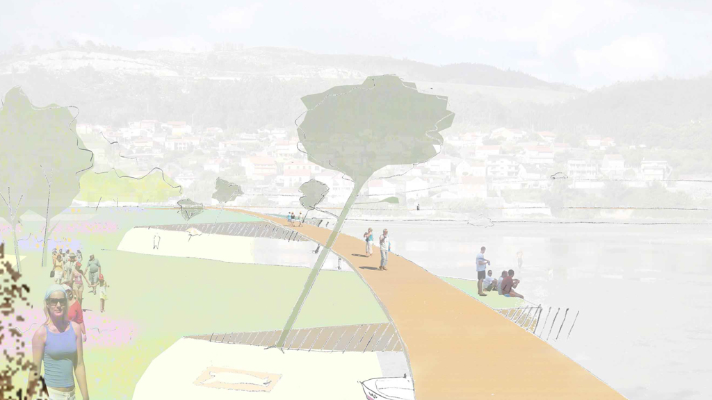 Proposta do arquitecto para a ordenación e mellora paisaxística do entorno da illa de Samertolameu- Moaña