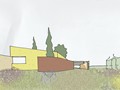 coellos 002 casa proyecto dibujo patios cipres meira de arriba moaña